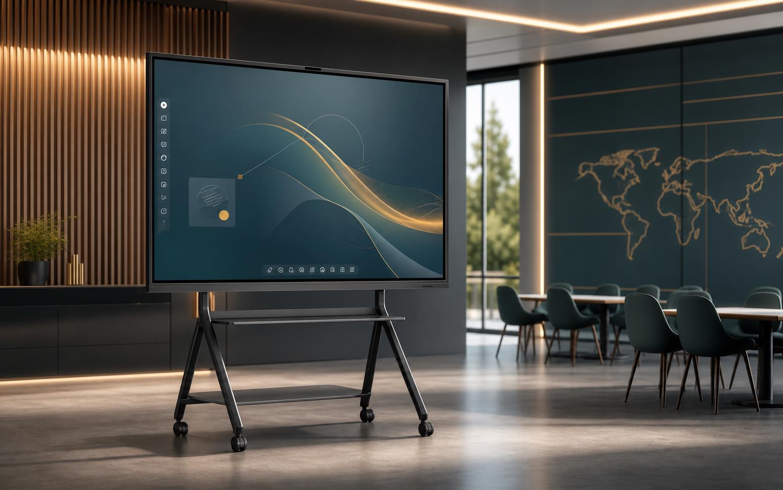 IR Touch interactive flat panel in a premium learning space